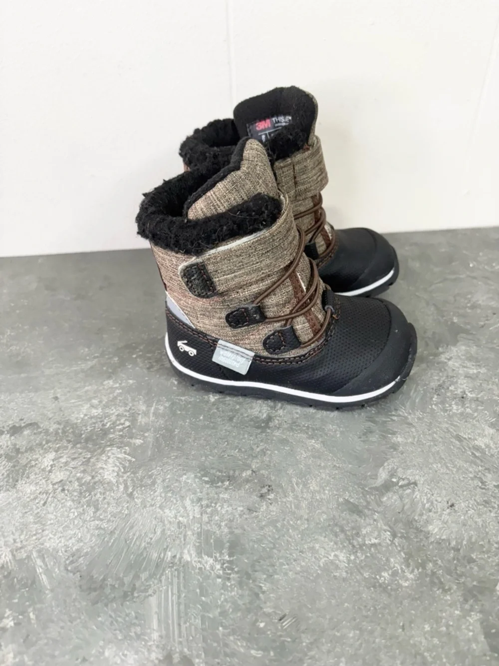 See Kai Run Gilman Waterproof Insulated Boot Brown Black size 5 toddler